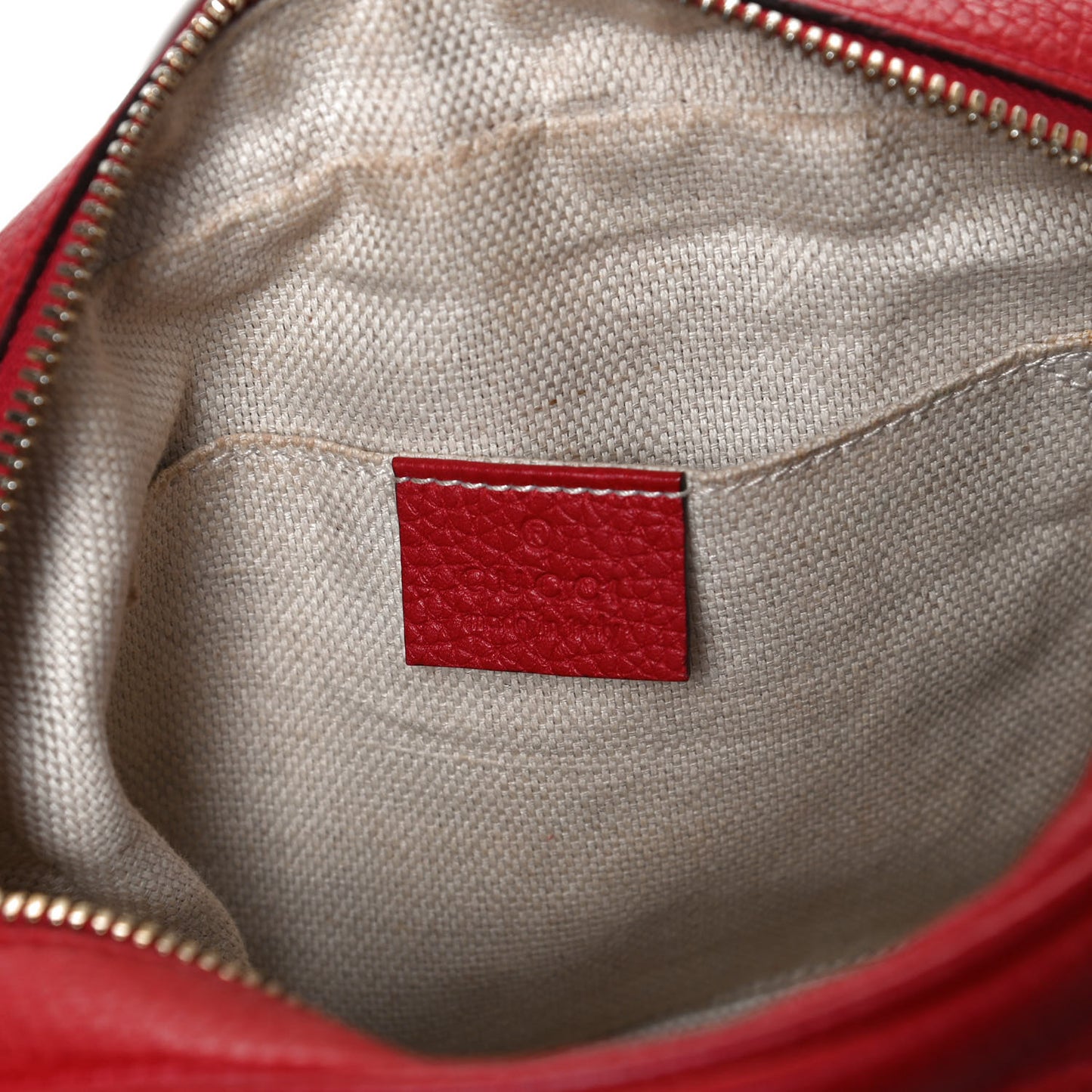 Pebbled Calfskin Small Soho Disco Bag Tabasco Red
