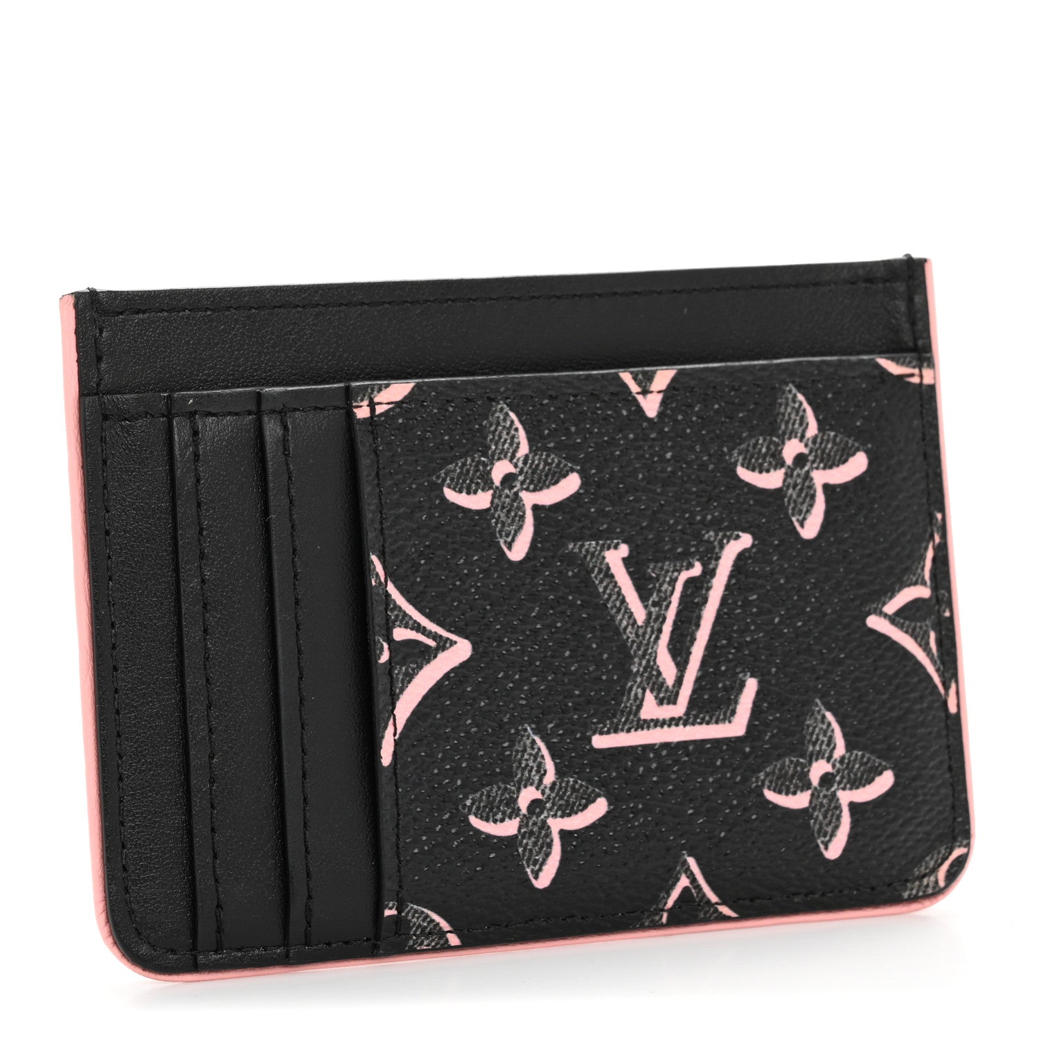 Louis Vuitton Monogram Fall for You LV Side-Up Card Holder Black 3 of 8