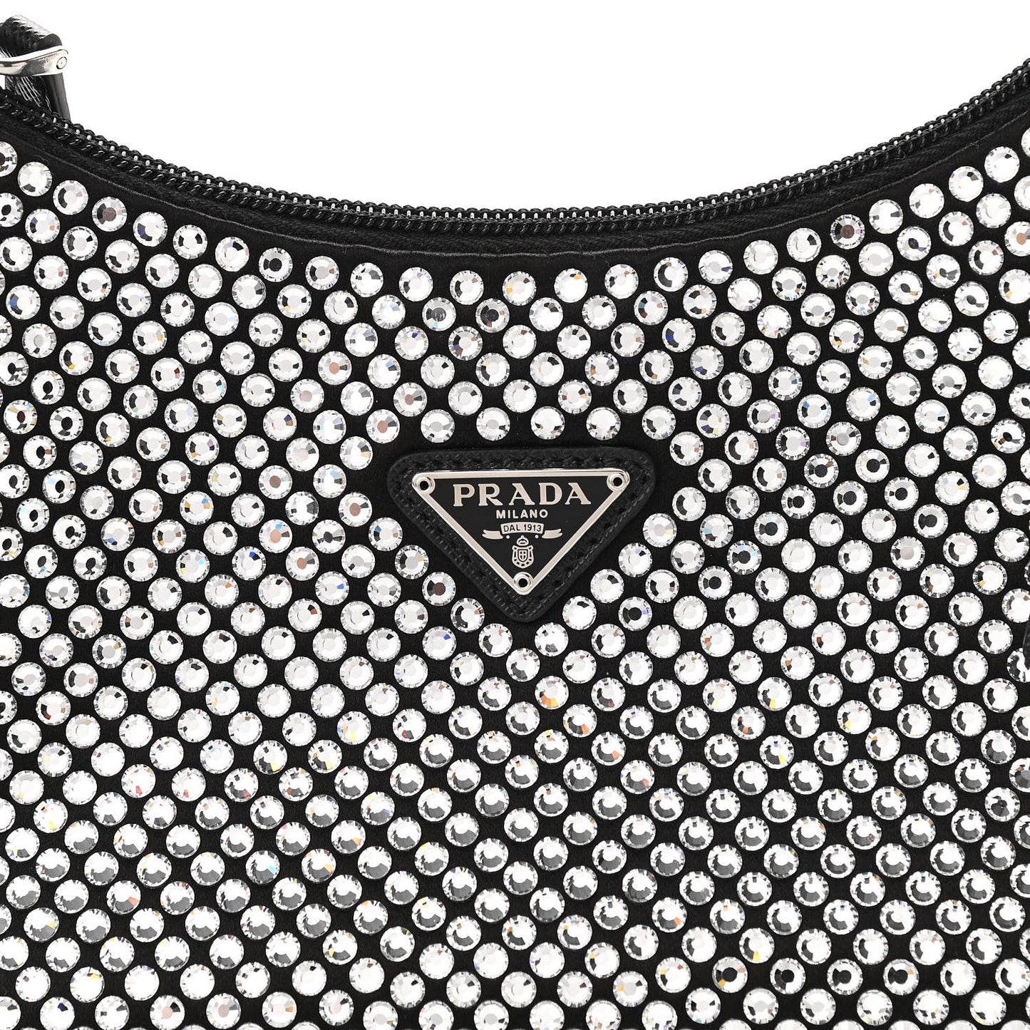 Satin Crystal Mini Re-Edition 2000 Bag Cristal