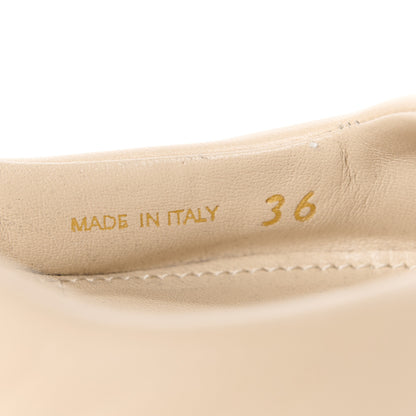 Prada Spazzolato Triangle Logo Pointed Toe 45mm Slingback Pumps 36 Deserto 8 of 15