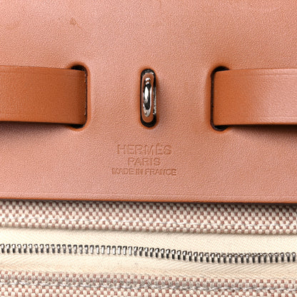 Hermes Vache Hunter Toile Pegase Pop Herbag Zip Retourne 31 PM Capucine Ecru 8 of 13