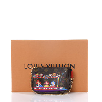 Louis Vuitton Monogram 2020 Christmas Animation Bumper Cars Mini Pochette Accessories Coquelicot 8 of 8