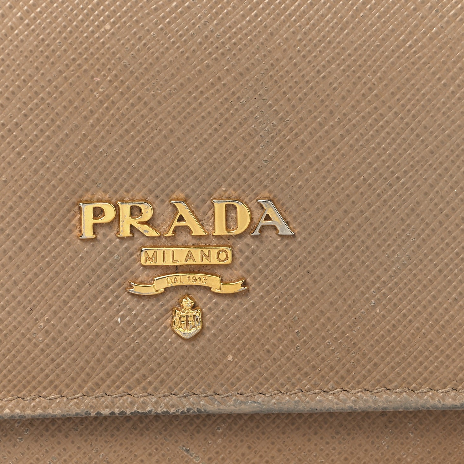 Prada Saffiano Bi-Color Metal Continental Flap Travel Wallet Cammeo Orchidea 8 of 11