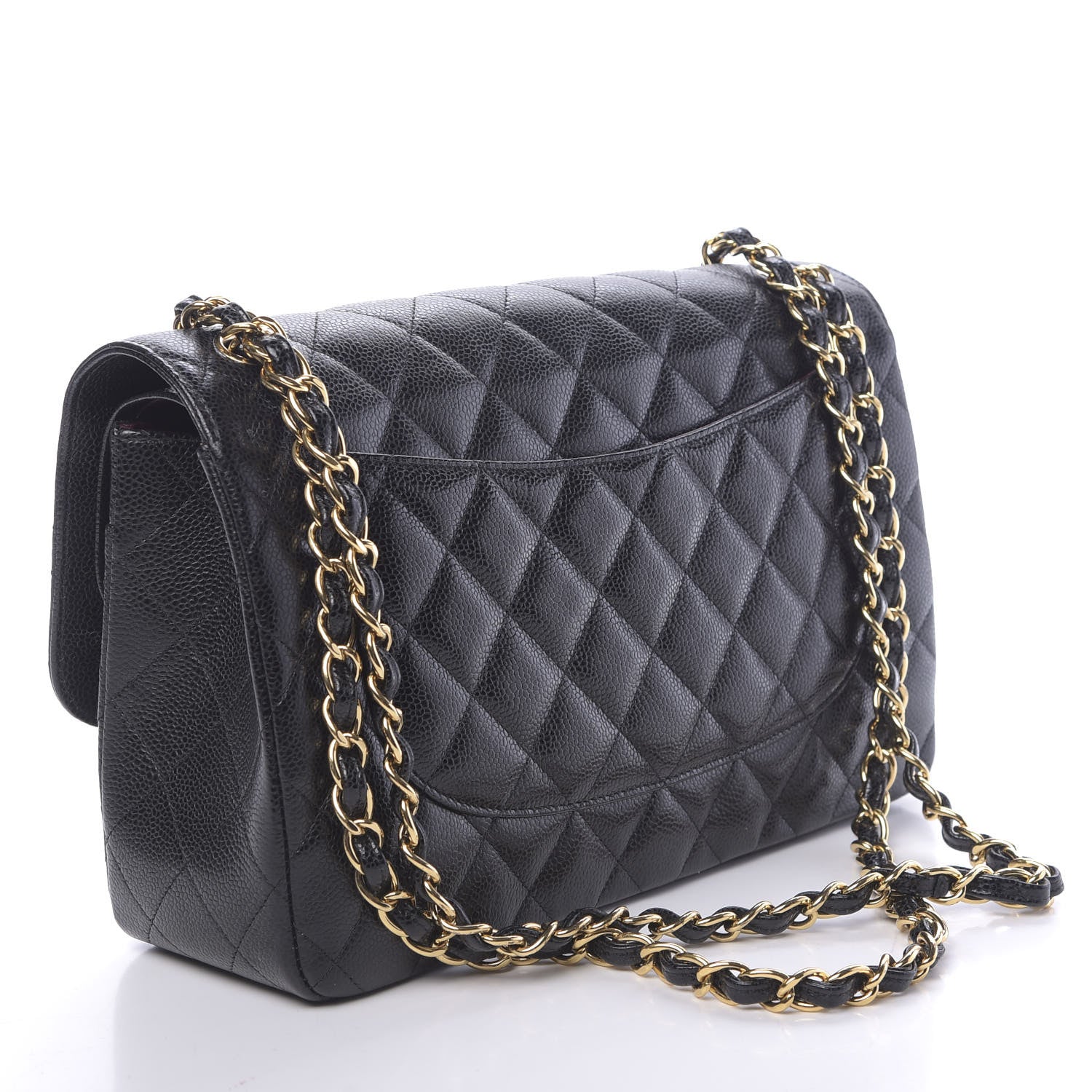 Chanel Caviar Quilted Jumbo Double Flap Black 3 of 13