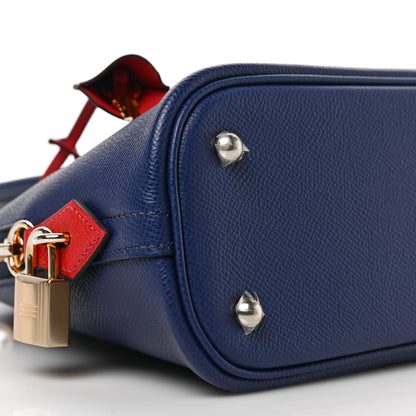 Hermes Epsom Tri-Color 1923 Bolide 25 Blue Saphir Blue Indigo Rouge Piment 7 of 8