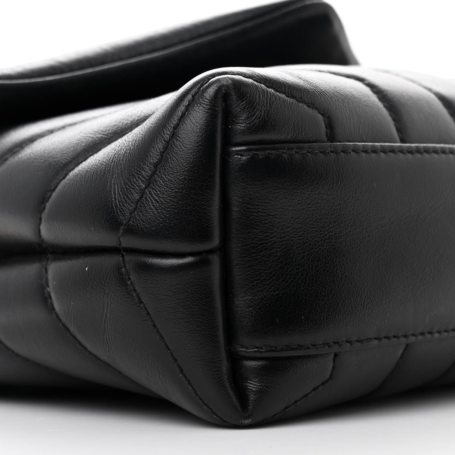 Saint Laurent Calfskin Y Quilted Monogram Toy Loulou Crossbody Bag Black 10 of 11