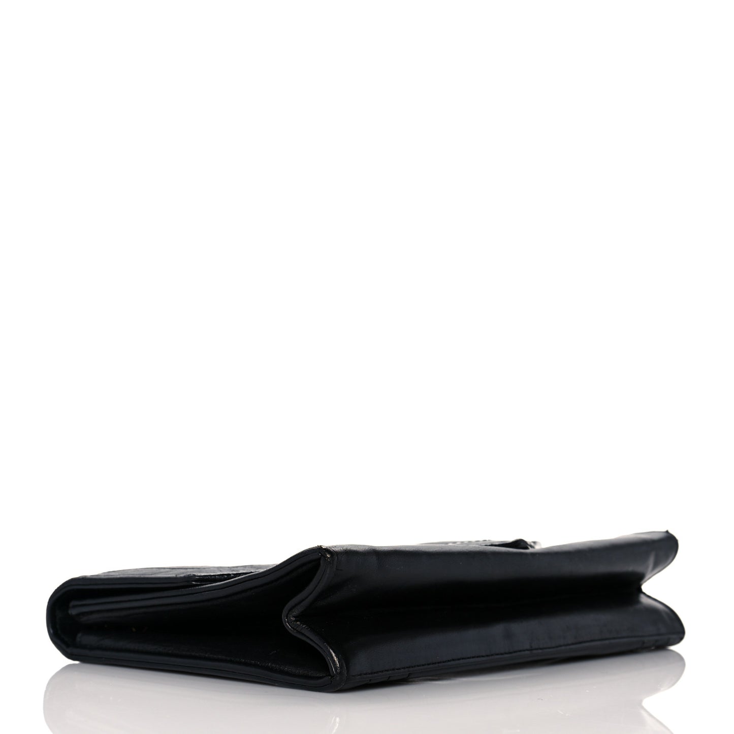 Lambskin CC Envelope Single Flap Black