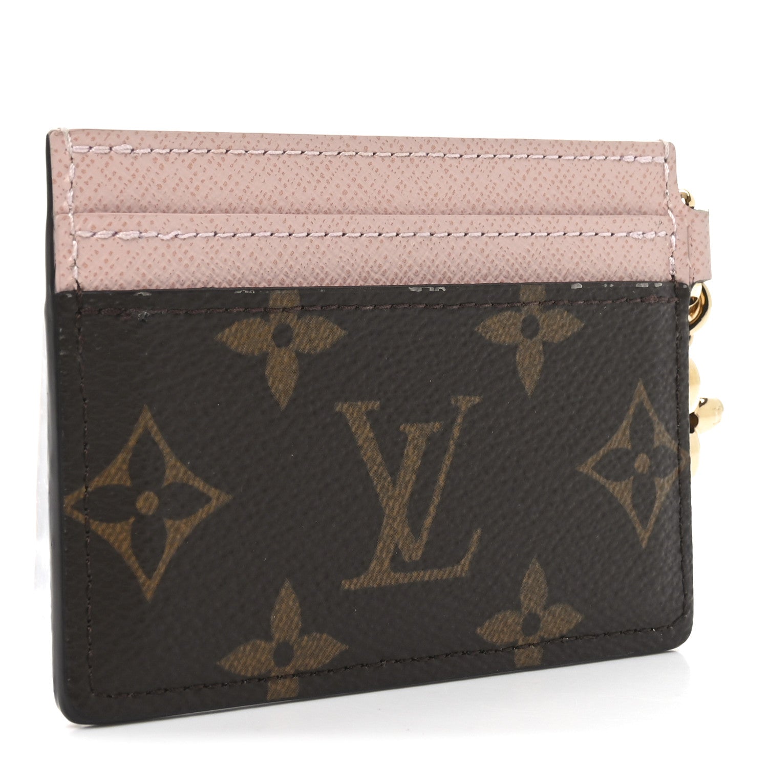 Louis Vuitton Monogram LV Charms Card Holder Rose Ballerine 3 of 6