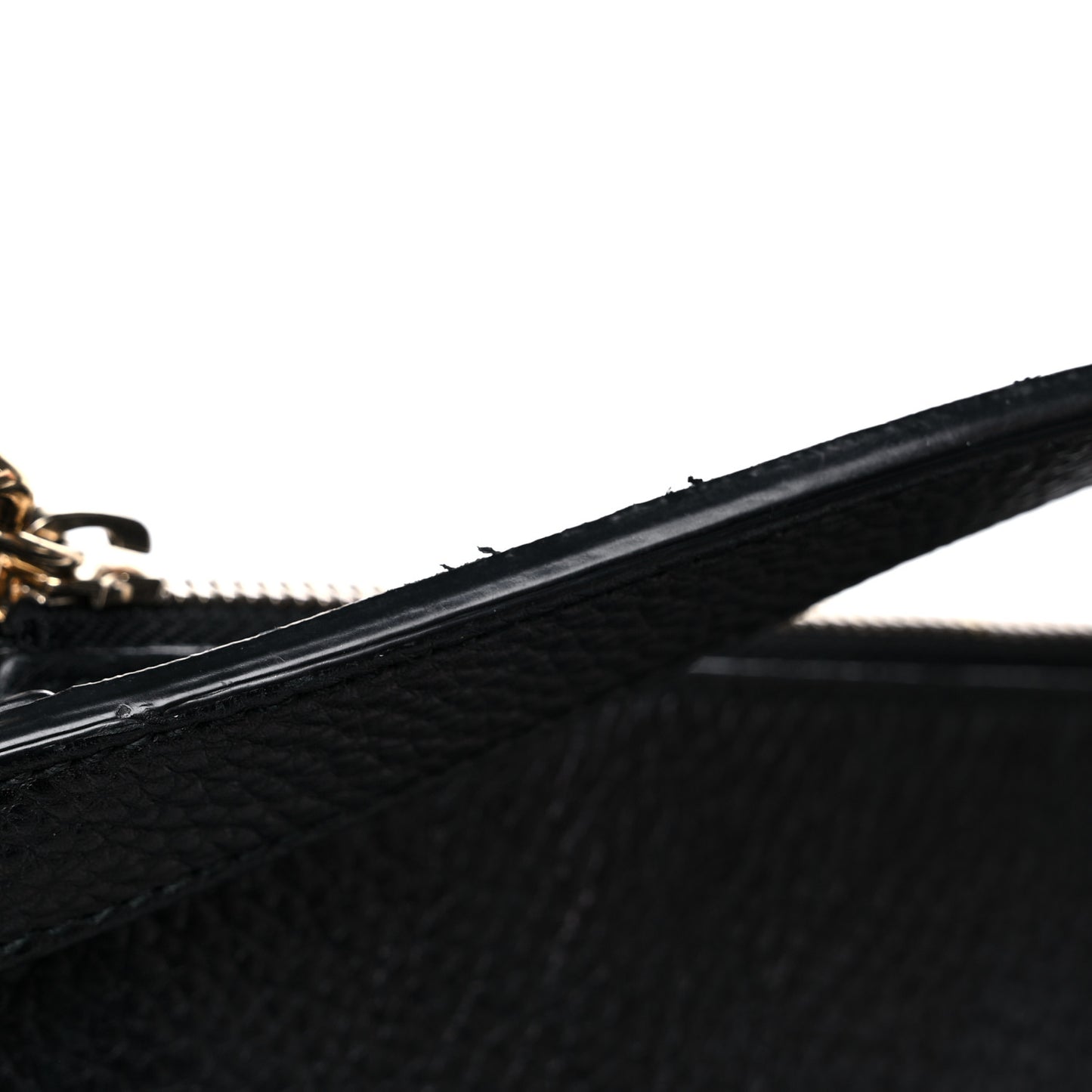 Pebbled Calfskin Large Soho Hobo Black