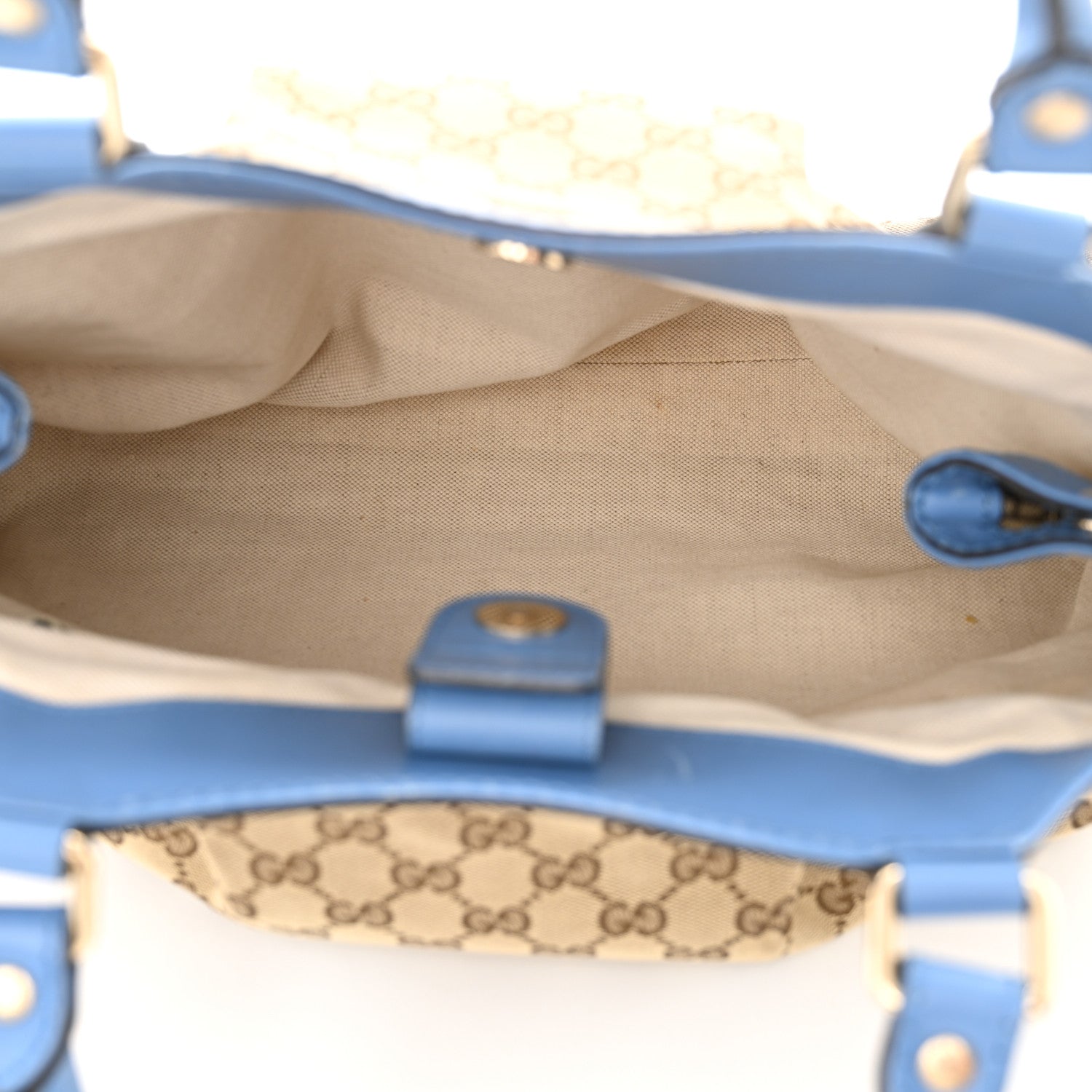 Gucci Monogram Lurex Medium Sukey Tote Blue 5 of 16