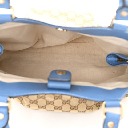 Gucci Monogram Lurex Medium Sukey Tote Blue 5 of 16