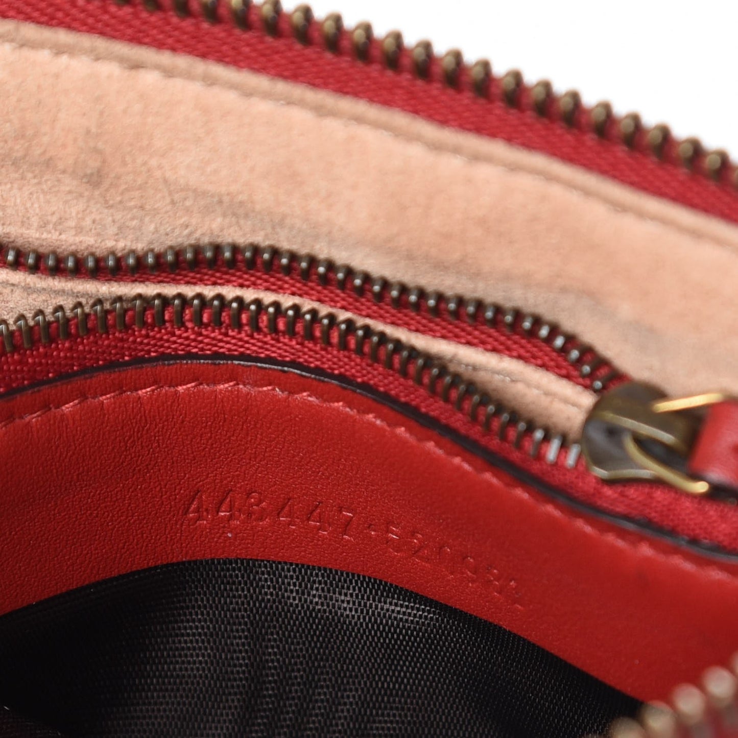 Calfskin Matelasse Mini GG Marmont Chain Bag Hibiscus Red