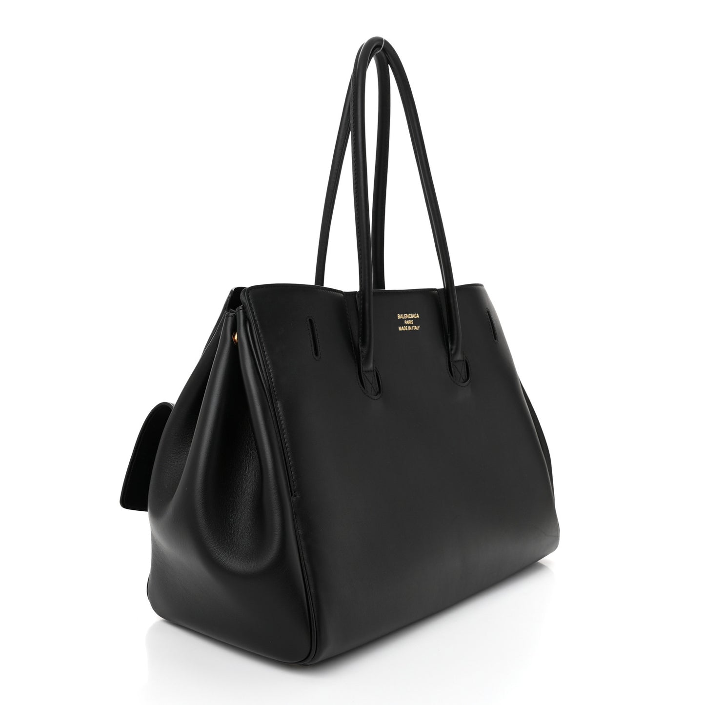 Smooth Calfskin Medium Bel Air Carry All Bag Black