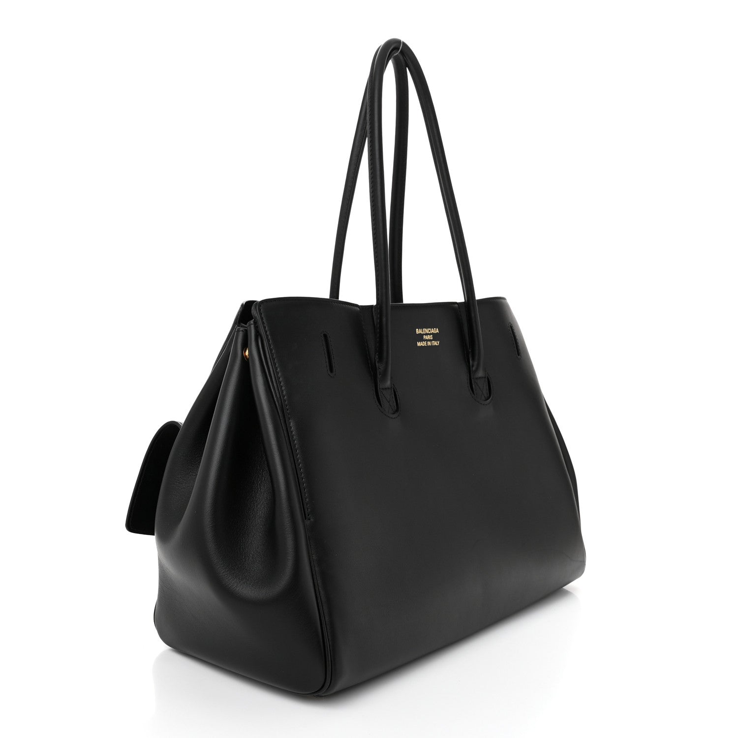 Balenciaga Smooth Calfskin Medium Bel Air Carry All Bag Black 3 of 9