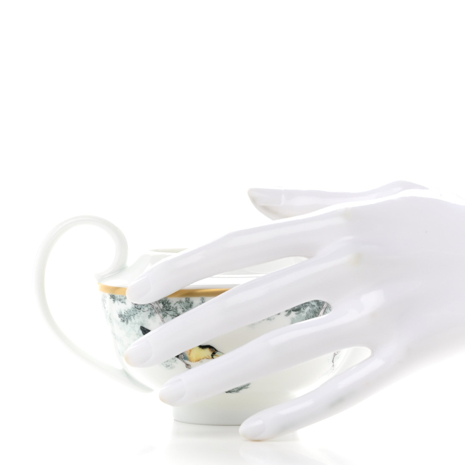 Hermes Porcelain Carnets d'Equateur Creamer 2 of 9
