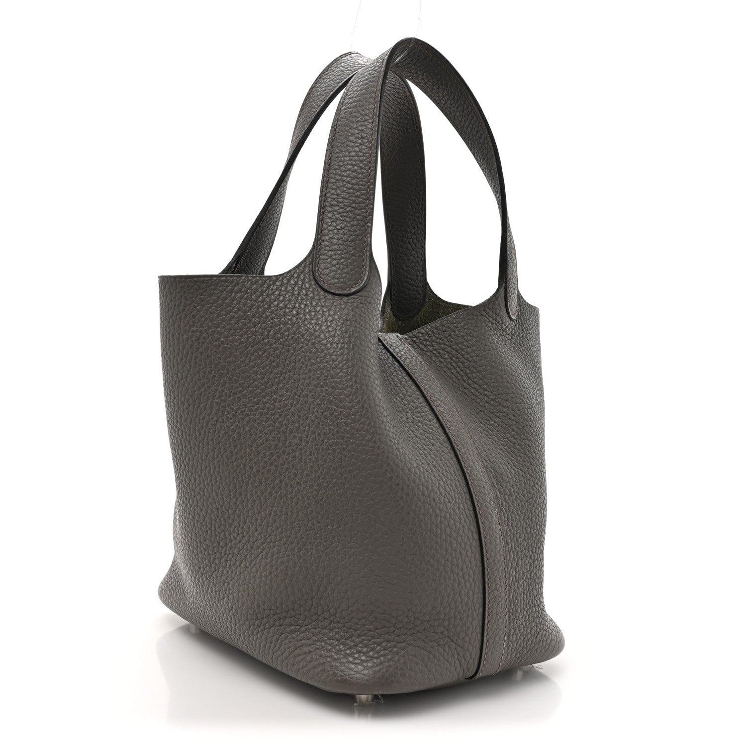 Hermes Taurillon Clemence Picotin Lock 18 PM Gris Asphalte 3 of 13