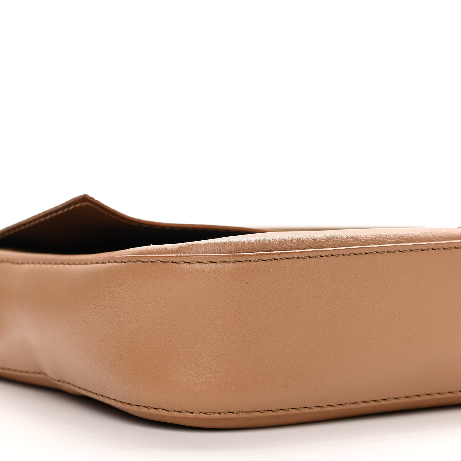 Fendi Calfskin Stud Baguette Brown 10 of 14