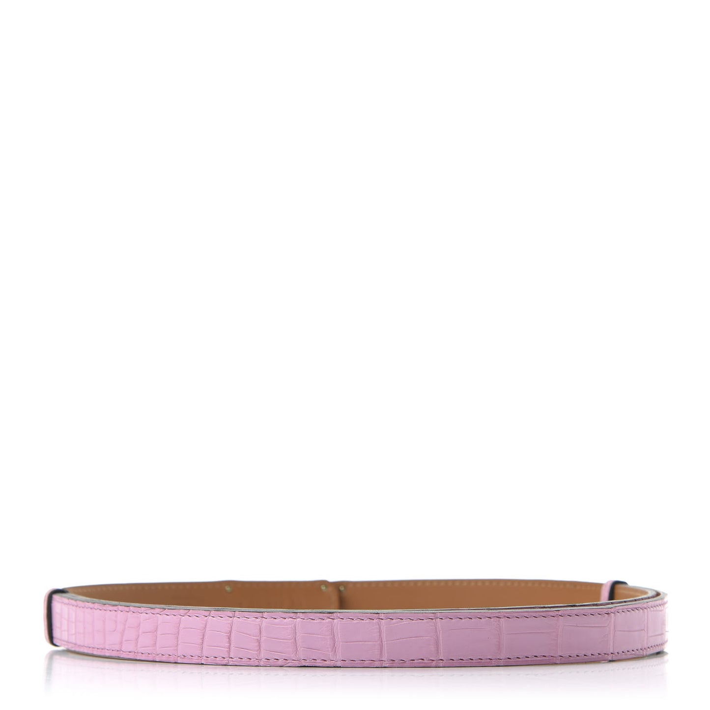 Matte Alligator Kelly Belt 5P Pink