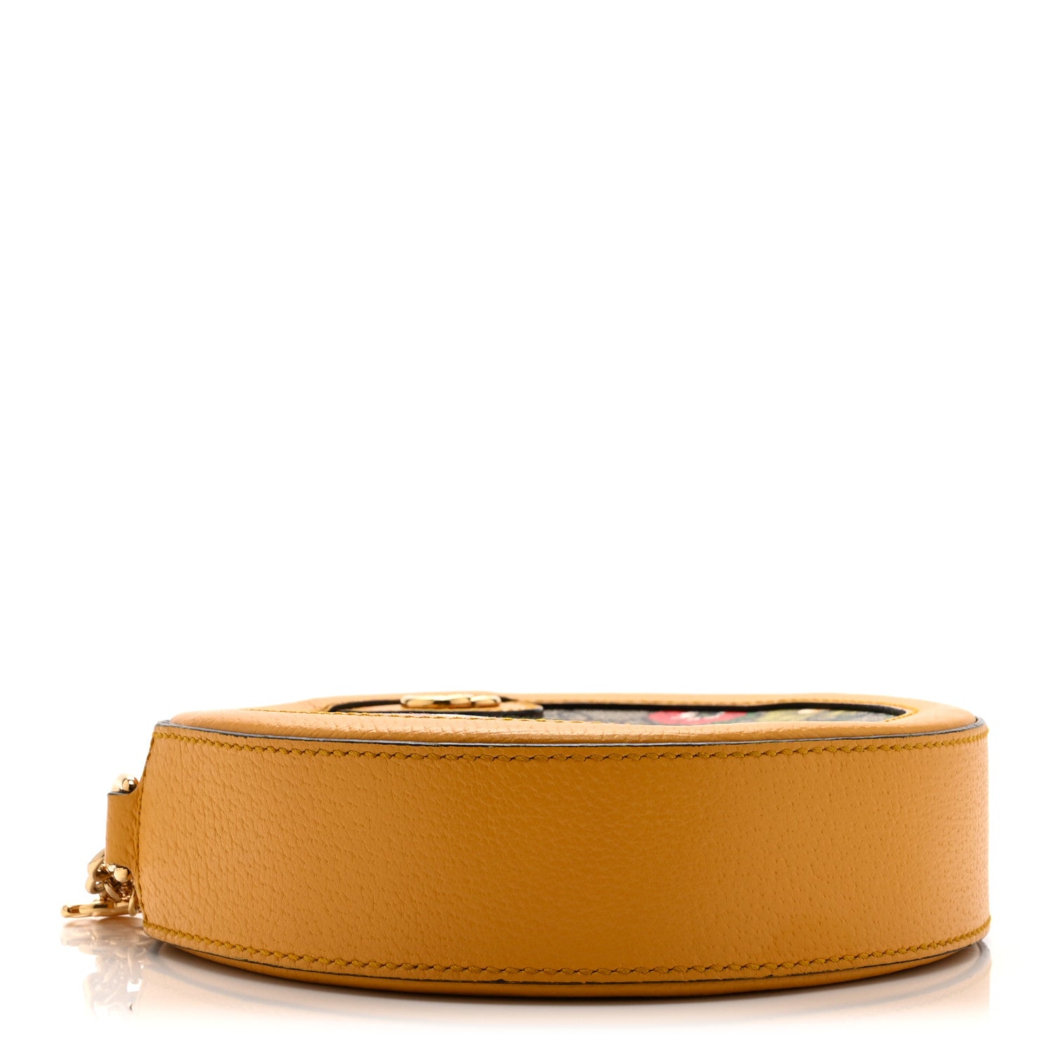 Gucci GG Supreme Monogram Flora Web Mini Ophidia Round Shoulder Bag Beige Multicolor Crop 4 of 12