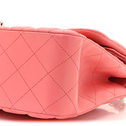 Chanel Lambskin Quilted Jumbo Double Flap Pink 9 of 15