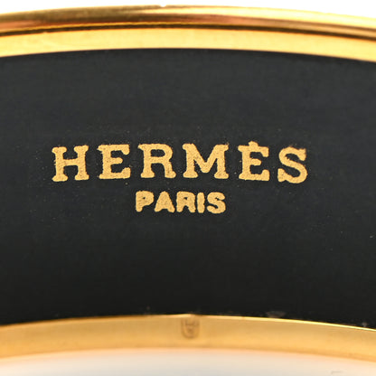 Hermes Enamel Printed Pride of Lions Wide Bracelet 65 5 of 6