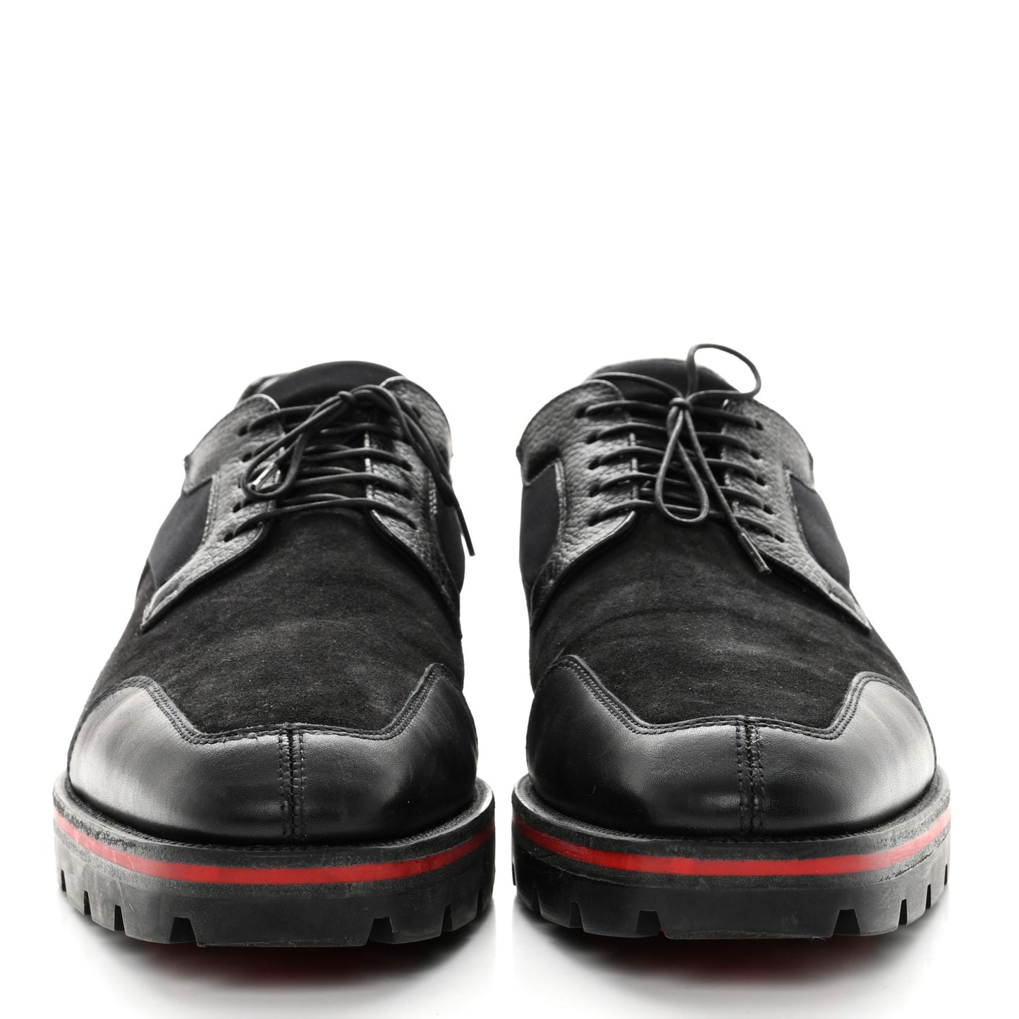 Calfskin Suede Mens Simon Derby Oxfords 43 Black