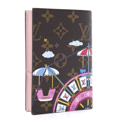 Louis Vuitton Monogram 2020 Christmas Animation Big Wheel Passport Cover Rose Ballerine 3 of 11