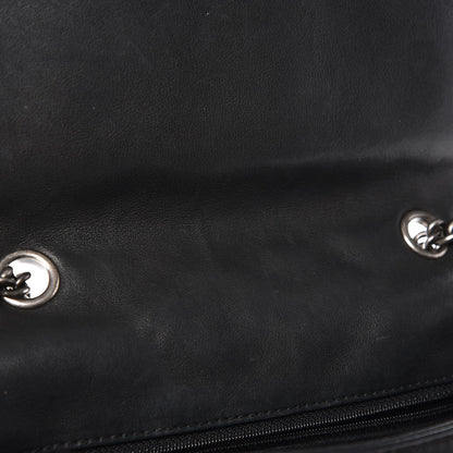 Chanel Calfskin Stitched Quilted Flap Black 8 of 8