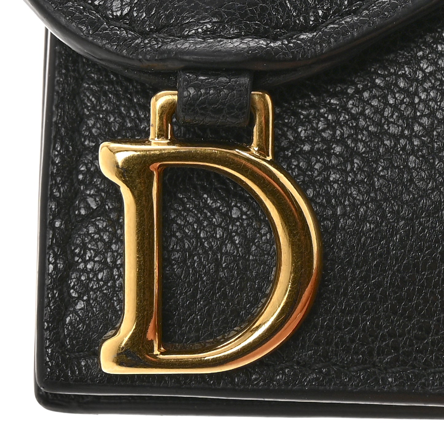 Goatskin Saddle Card Holder Black