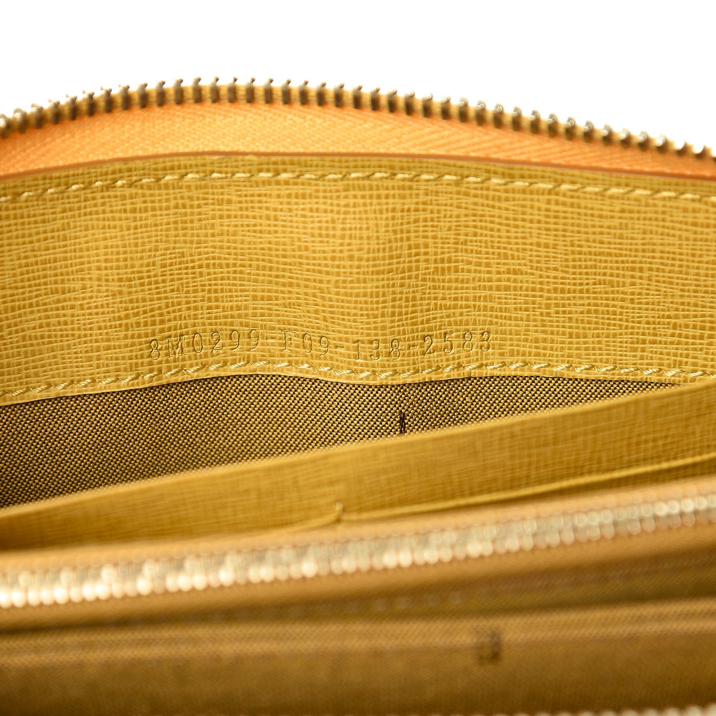 Vitello Elite Zip Around Wallet Yellow