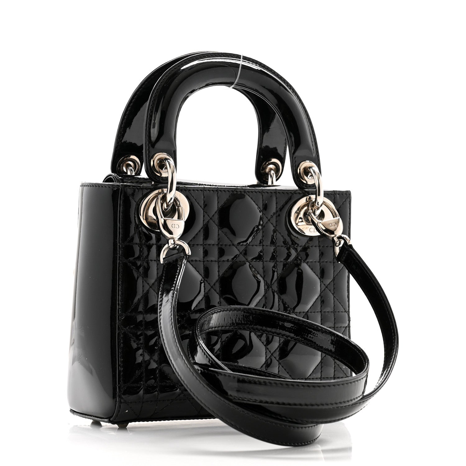 Christian Dior Patent Cannage Mini Lady Dior Black 3 of 11