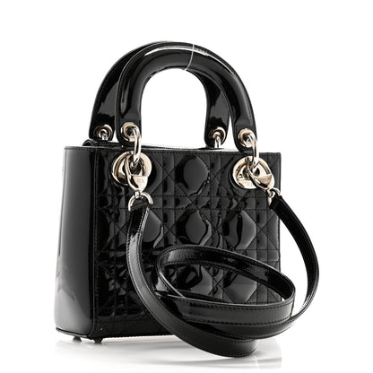 Christian Dior Patent Cannage Mini Lady Dior Black 3 of 11