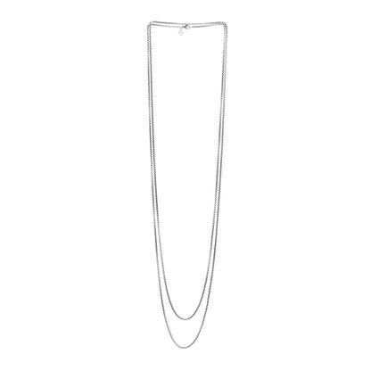 David Yurman Sterling Silver 14K Yellow Gold 3.6mm Medium Box Chain Necklace 72" 3 of 4