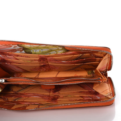Hermes Epsom Silk'In Wallet Feu Mangue 10 of 11