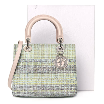 Christian Dior Tweed Medium Lady Dior Green Multicolor 12 of 12