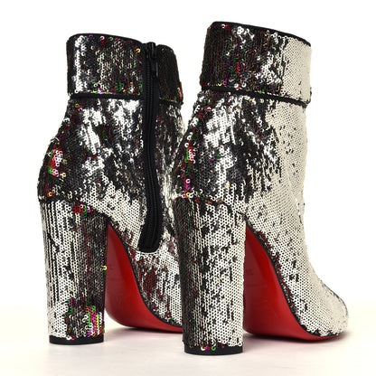 Christian Louboutin Paillettes Moulamax 100 Booties 36 Multicolor 3 of 6
