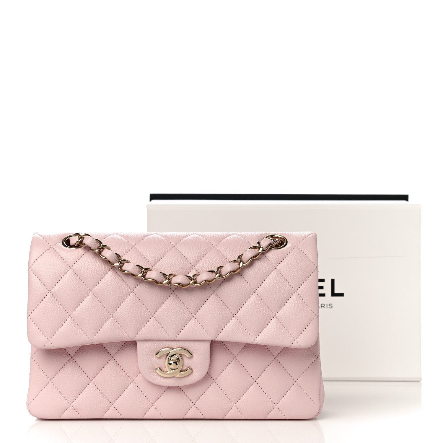 Chanel Caviar Quilted Small Double Flap Light Pink 11 of 11