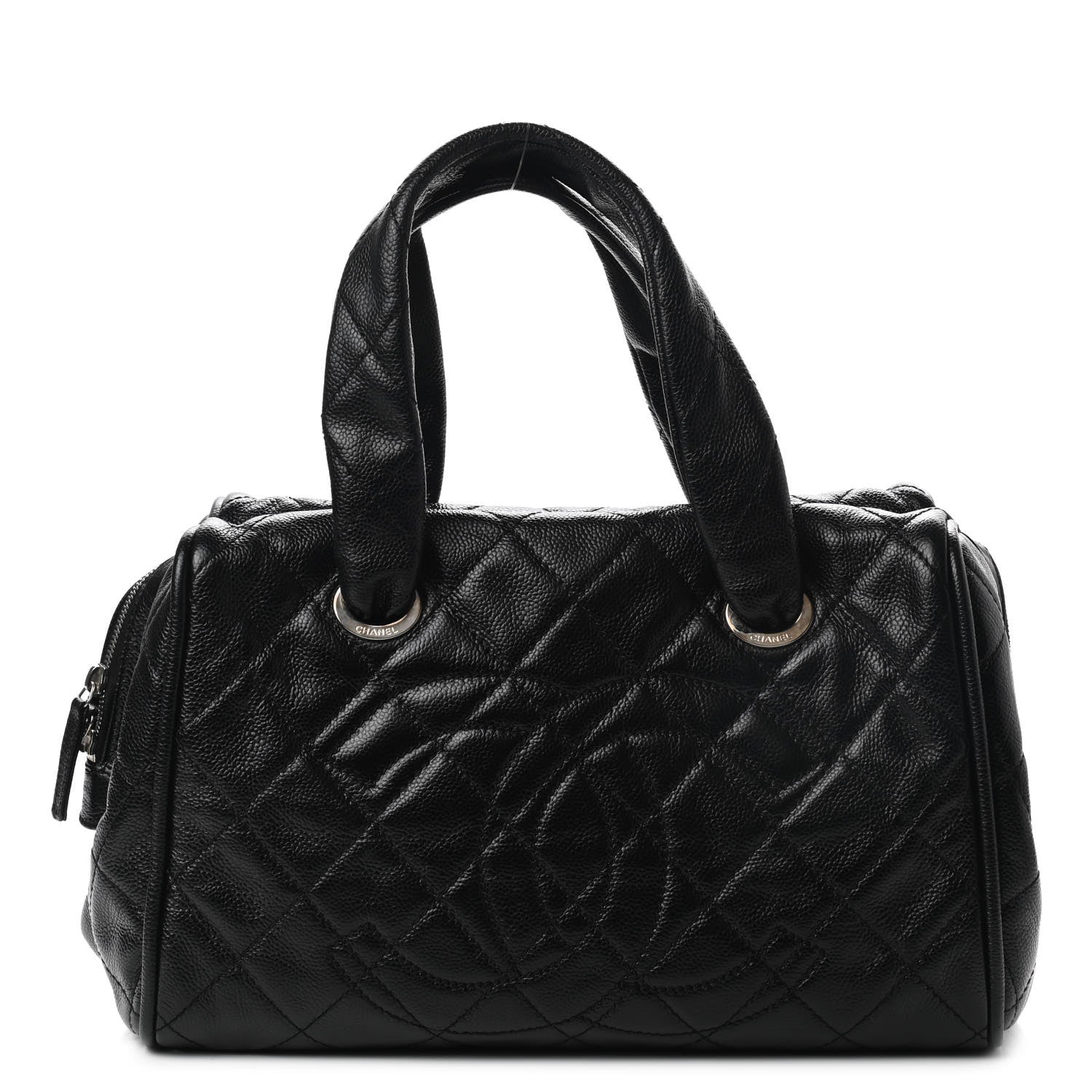 Chanel Caviar Quilted CC Timeless Bowler Black 1 of 8
