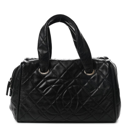 Chanel Caviar Quilted CC Timeless Bowler Black 1 of 8