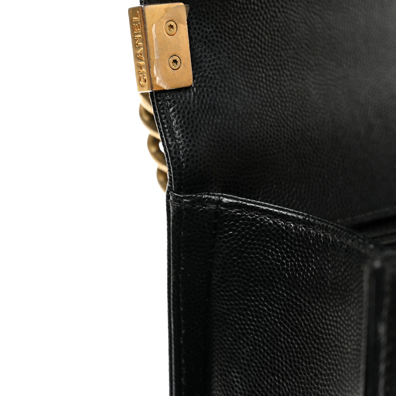 Chanel Caviar Quilted New Medium Boy Flap Black 12 of 12