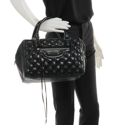 Balenciaga Chevre Quilted Matelasse MM Black 2 of 7