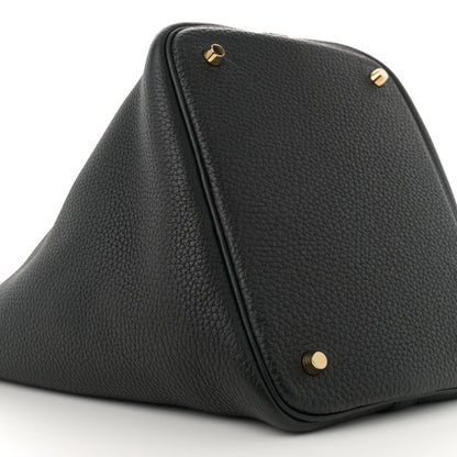 Hermes Taurillon Clemence Picotin Lock 22 MM Black 9 of 10