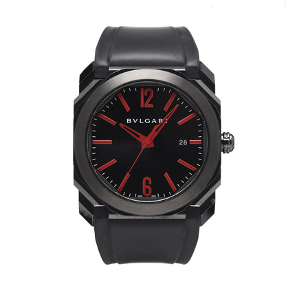 Bulgari DLC Stainless Steel 41mm Octo L'Originale Automatic Watch Black 1 of 8