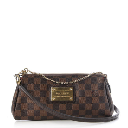 Louis Vuitton Damier Ebene Eva Clutch 1 of 8