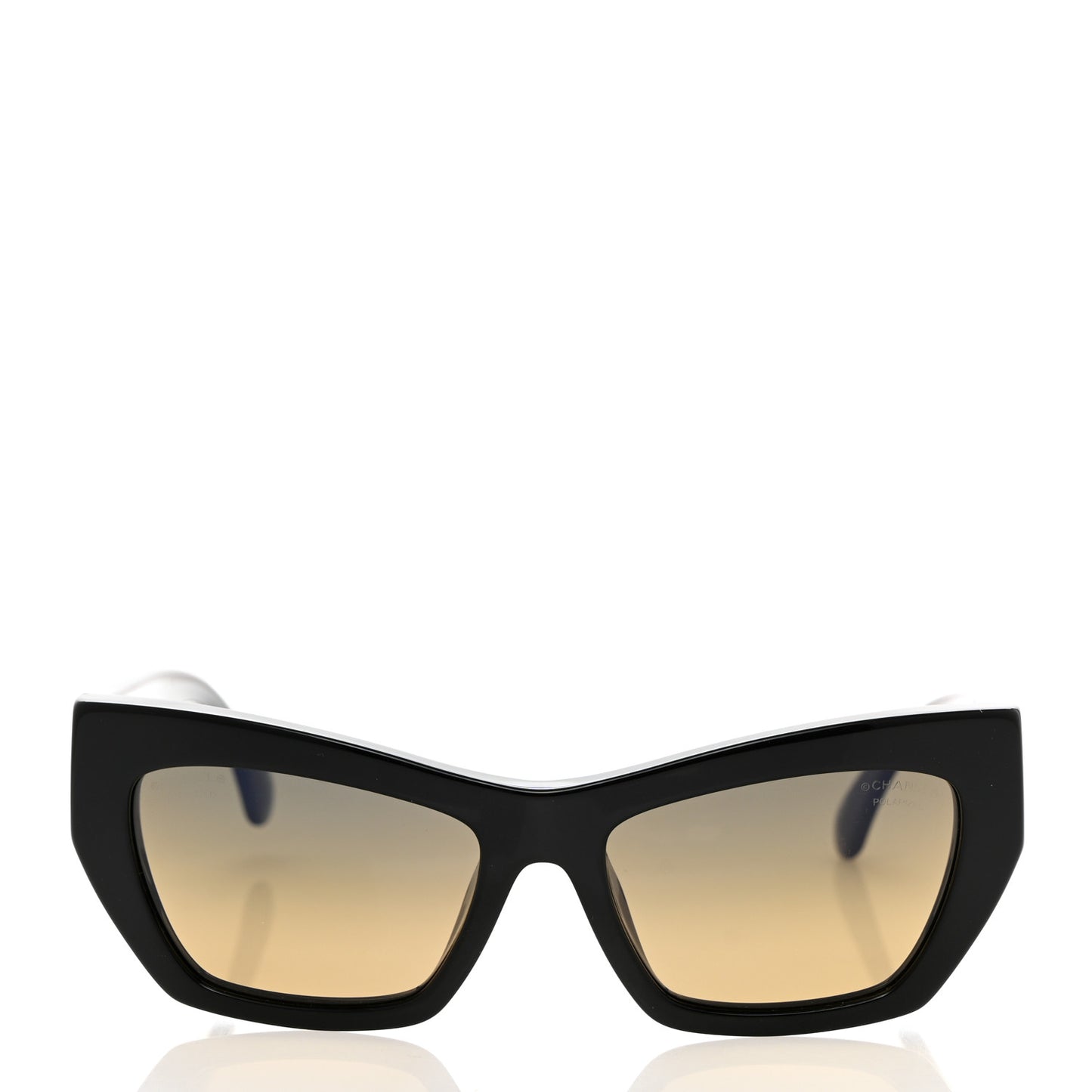 Acetate Nylon Polarized Cat Eye Sunglasses 5527 Black