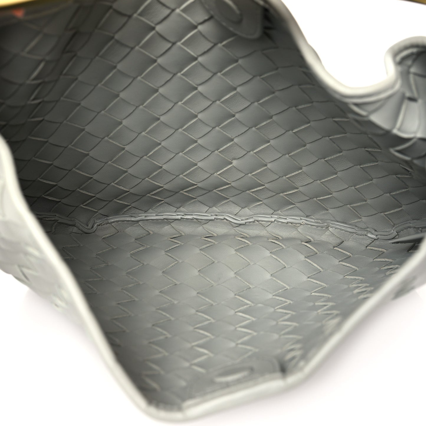 Nappa Intrecciato Sardine Bag Agate Grey