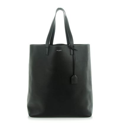 Saint Laurent Calfskin Shopping Tote Bag Black 1 of 9