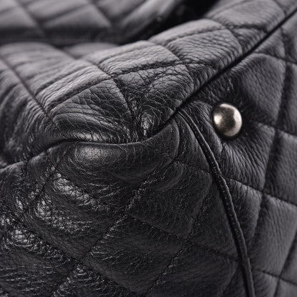 Chanel Calfskin Quilted XXL Travel Flap Bag Black 11 of 12