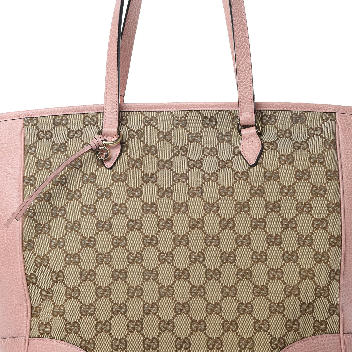 Gucci Monogram Bree Zippered Tote Beige Soft Pink 8 of 12