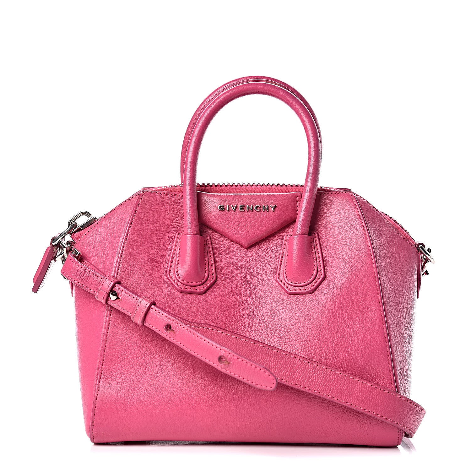 Givenchy Sugar Goatskin Mini Antigona Magenta 1 of 15